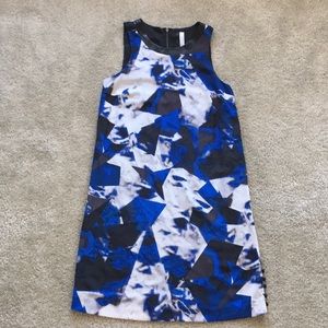 Modern black and blue dress